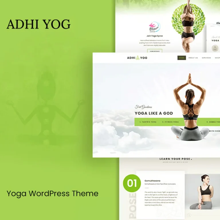 Adhi Yoga – Health & Wellness WordPress Theme