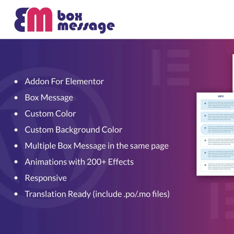 Box-Message-for-Elementor-WordPress-Plugin