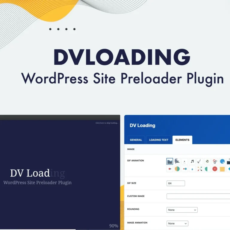 DV Loading – WordPress Site Preloader Plugin