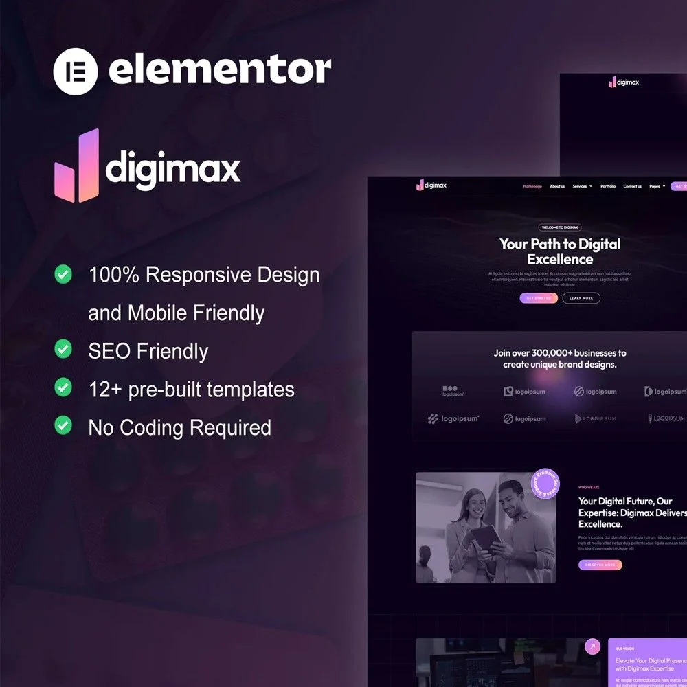 Digimax – Digital Marketing Agency Elementor Pro Template Kit