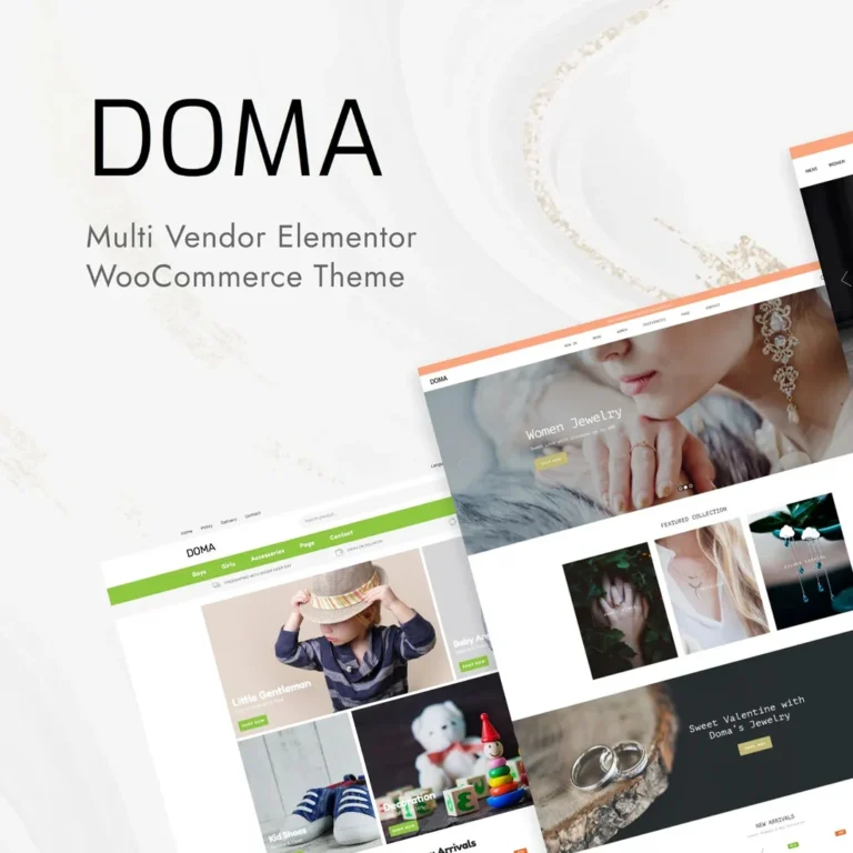 Doma – Multi Vendor Elementor WooCommerce Theme