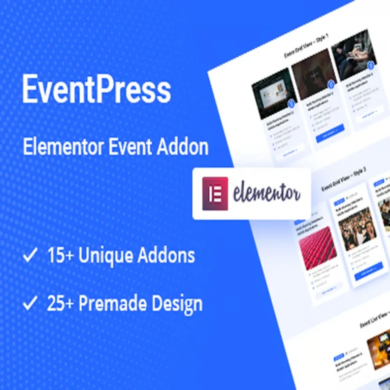 Elementor Events Addon – WordPress Events plugin